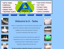 Tablet Screenshot of a-tanks.co.uk